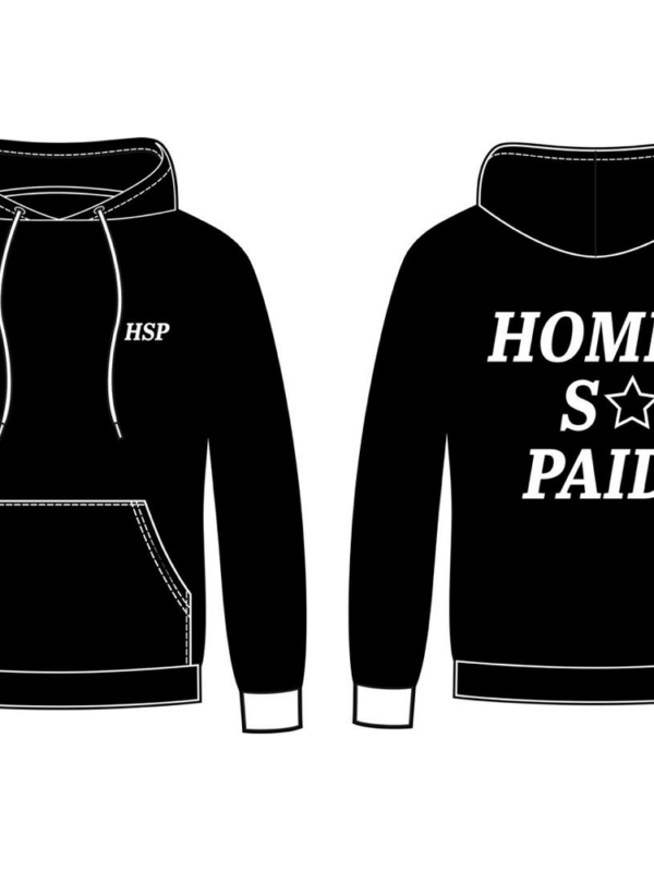 Cotton Hoodie - Homie So Paid Print
